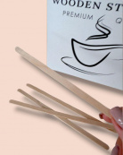 Мішалка дерев'яна 14 см 1000 шт. (477210). Зображення №6