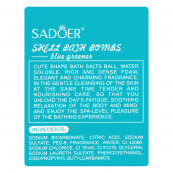 Бомбочка для ванни ароматизована Sadoer "Блакитна мушля" 120 г. Зображення №3 Бомбочка для ванни ароматизована Sadoer "Блакитна мушля" 120 г. Зображення №3
