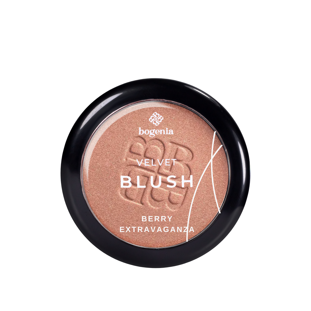 Рум'яна для обличчя Bogenia Blush компактні № 004 шиммерні Glossiness Berry Extravaganza Рум'яна для обличчя Bogenia Blush компактні № 004 шиммерні Glossiness Berry Extravaganza