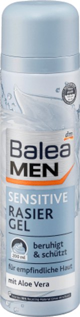 Гель для бритья для чувствительной кожи Balea Men Sensitive Rasier Schaum 200 мл Гель для бритья для чувствительной кожи Balea Men Sensitive Rasier Schaum 200 мл