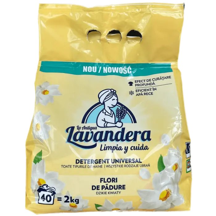 Пральний порошок Lavandera Flores Silvetres Universal 2 кг 40 прань Пакет Пральний порошок Lavandera Flores Silvetres Universal 2 кг 40 прань Пакет