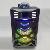 Музична колонка зі світломузикою WilliCo та мікрофоном, портативна колонка з диско-кулею. Зображення №2 Музична колонка зі світломузикою WilliCo та мікрофоном, портативна колонка з диско-кулею. Зображення №2