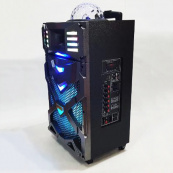 Музична колонка зі світломузикою WilliCo та мікрофоном, портативна колонка з диско-кулею. Зображення №4 Музична колонка зі світломузикою WilliCo та мікрофоном, портативна колонка з диско-кулею. Зображення №4