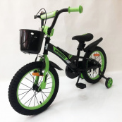 Дитячий двоколісний велосипед Hammer Smart H2021 20 дюймів із бічними колесами, кошиком. Колір: зелений. Зображення №3