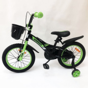 Дитячий двоколісний велосипед Hammer Smart H2021 20 дюймів із бічними колесами, кошиком. Колір: зелений. Зображення №4