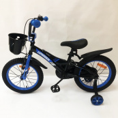 Дитячий двоколісний велосипед Hammer Smart H2021 20 дюймів із бічними колесами, кошиком. Колір: синій. Зображення №2