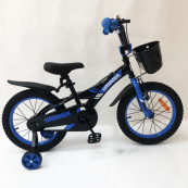 Дитячий двоколісний велосипед Hammer Smart H2021 20 дюймів із бічними колесами, кошиком. Колір: синій. Зображення №4