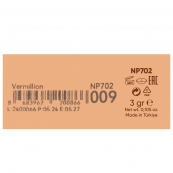 Помада для губ Neverti Let Lip Rejoice кремова стійка 009 Vermillion/Вишнево-червона (NP702). Зображення №7