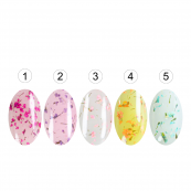 Гель-лак для нігтів із сухоцвітами YouPOSH Cotton Weed, 5 мл № 5 Бирюзовий. Зображення №3