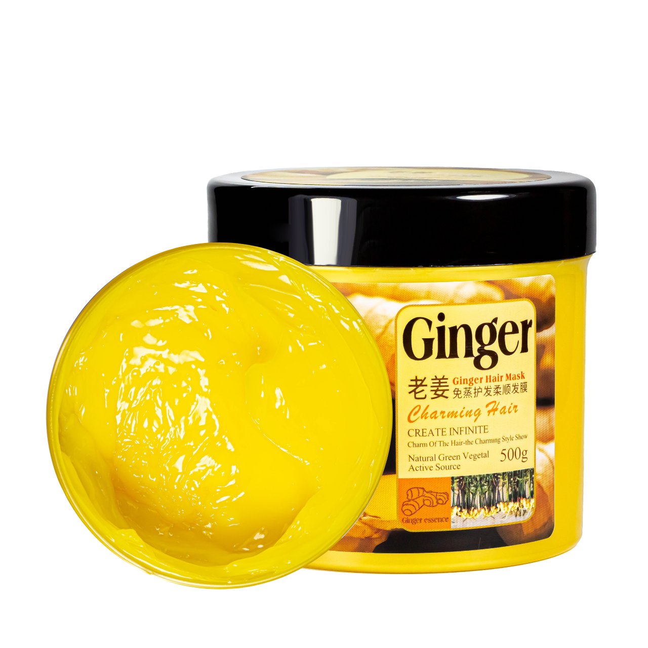 Маска для волосся Bioaqua Ginger Hair Mask з імбирем 500 мл Маска для волосся Bioaqua Ginger Hair Mask з імбирем 500 мл