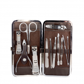 Набір для манікюру і педикюру maXmaR з 12 інструментів футлярі зі шкірзамінника МЅ-14. Изображение №4