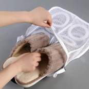 Мішок для прання взуття із захисними вставками на два відділення 28 х 24.5 х 8 см. Зображення №6