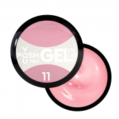 Гель для нарощування нігтів однофазний YouPosh ТМ UV Gel/LED 15мл № 11 Рожевий. Зображення №2