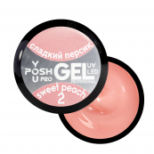 Гель для нарощування однофазний YouPosh ТМ UV Gel/LED 15мл № 02 Sweet peach Персиковий. Зображення №2