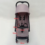 Дитяча прогулянкова легка коляска книжка складана Voyage Smart T3101F. Колір: рожевий. Зображення №2