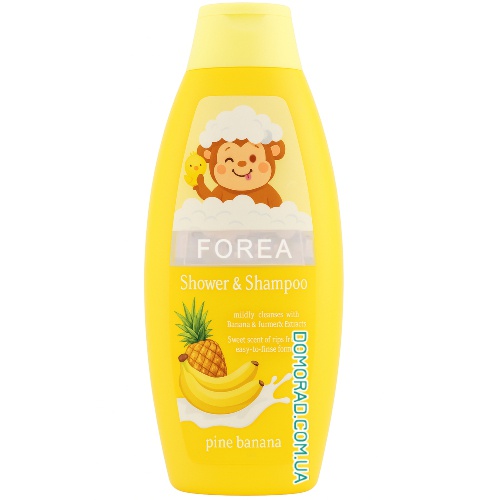 Forea Шампунь + гель-душ для дітей Monkey 500ml Forea Шампунь + гель-душ для дітей Monkey 500ml
