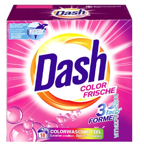 DASH Сухий порошок Pulver Color 18прань 1,17kg DASH Сухий порошок Pulver Color 18прань 1,17kg