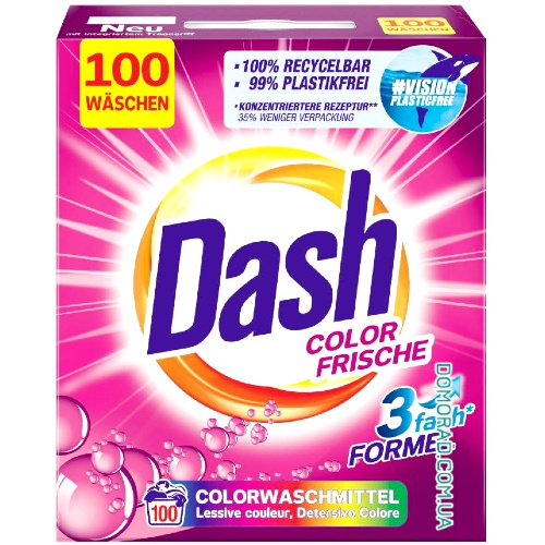 DASH Сухий порошок COLOR PULVER 100прань XXL 6kg DASH Сухий порошок COLOR PULVER 100прань XXL 6kg