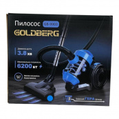 Пилосос вакуумний з контейнером для збирання пилу на 3 л GOLDBERG GB-9903 6200 Вт Потужний. Колір: синій. Зображення №3