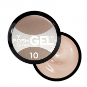 Гель для нарощування нігтів однофазний YouPosh ТМ UV Gel/LED 15мл № 10 Світло-бежевий. Зображення №2