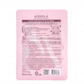 Маска для обличчя FarmStay Acerola тканинна зволожуюча з екстрактом ацероли 23 мл. Зображення №2
