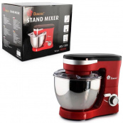 Міксер-тестоміс планетарний Domotec MS-1368 на 6 швидкостей 3 насадки чаша 4 л 1500 W. Зображення №3