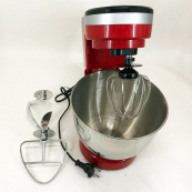 Міксер-тестоміс планетарний Domotec MS-1368 на 6 швидкостей 3 насадки чаша 4 л 1500 W. Зображення №7