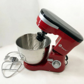 Міксер-тестоміс планетарний Domotec MS-1368 на 6 швидкостей 3 насадки чаша 4 л 1500 W. Зображення №9