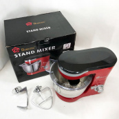 Міксер-тестоміс планетарний Domotec MS-1368 на 6 швидкостей 3 насадки чаша 4 л 1500 W. Зображення №16