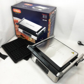 Гриль-барбекю електричний Magio MG-356, Настільний гриль для гамбургерів Притискна електробутербродниця. Зображення №2