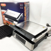 Гриль-барбекю електричний Magio MG-356, Настільний гриль для гамбургерів Притискна електробутербродниця. Зображення №10