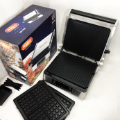 Гриль-барбекю електричний Magio MG-356, Настільний гриль для гамбургерів Притискна електробутербродниця. Зображення №13