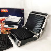 Гриль-барбекю електричний Magio MG-356, Настільний гриль для гамбургерів Притискна електробутербродниця. Зображення №14