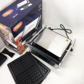 Гриль-барбекю електричний Magio MG-356, Настільний гриль для гамбургерів Притискна електробутербродниця. Зображення №16