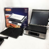 Гриль-барбекю електричний Magio MG-356, Настільний гриль для гамбургерів Притискна електробутербродниця. Зображення №20