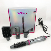 Професійний стайлер для укладання волосся 4в1 VGR V-408 700 Вт, Функціональний професійний фен. Зображення №3