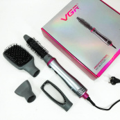 Професійний стайлер для укладання волосся 4в1 VGR V-408 700 Вт, Функціональний професійний фен. Зображення №7