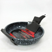 Сковорода з антипригарним покриттям Unique UN-5101 18 см граніт, Сковорода для приготування на плиті. Зображення №3