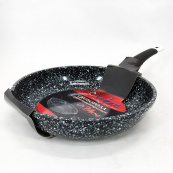 Сковорода UNIQUE UN-5104 24 см, без крышки, многослойным антипригарным гранитным покрытием. Изображение №4