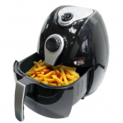 Аерофритниця Мультипіч Аерогриль Domotec MS-3220 1300 Вт 4,5 л Безмасляна з Таймером. Колір: чорний. Зображення №3