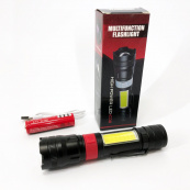 Ліхтар ручний акумуляторний PL-826-P70-COB(white+red), Портативний точковий ліхтар, Похідний ліхтарик. Зображення №11 Ліхтар ручний акумуляторний PL-826-P70-COB(white+red), Портативний точковий ліхтар, Похідний ліхтарик. Зображення №11