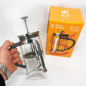 Френч-пресс Well Done WD-8016B с ручкой soft-touch 600 мл, Френч пресс стеклянный на кухню. Изображение №2
