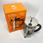 Френч-пресс Well Done WD-8018B с ручкой soft-touch 800 мл, Китайский заварник чайник для заваривания трав. Изображение №3