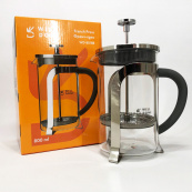 Френч-пресс Well Done WD-8018B с ручкой soft-touch 800 мл, Китайский заварник чайник для заваривания трав. Изображение №4