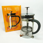 Френч-пресс Well Done WD-8018B с ручкой soft-touch 800 мл, Китайский заварник чайник для заваривания трав. Изображение №5