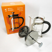 Френч-пресс Well Done WD-8018B с ручкой soft-touch 800 мл, Китайский заварник чайник для заваривания трав. Изображение №6