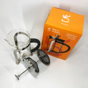 Френч-пресс Well Done WD-8018B с ручкой soft-touch 800 мл, Китайский заварник чайник для заваривания трав. Изображение №9