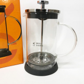 Френч-пресс Well Done WD-8036B из термостойкого стекла 600 мл, Чайник для заваривания трав прозрачный. Изображение №10