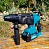 Перфоратор акумуляторний безщітковий KRAFFTEC 48V 2 акб 4.0AH дриль на акамуляторі для дому в кейсі. Зображення №9