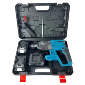 Перфоратор акумуляторний безщітковий KRAFFTEC 48V 2 акб 4.0AH дриль на акамуляторі для дому в кейсі. Зображення №12